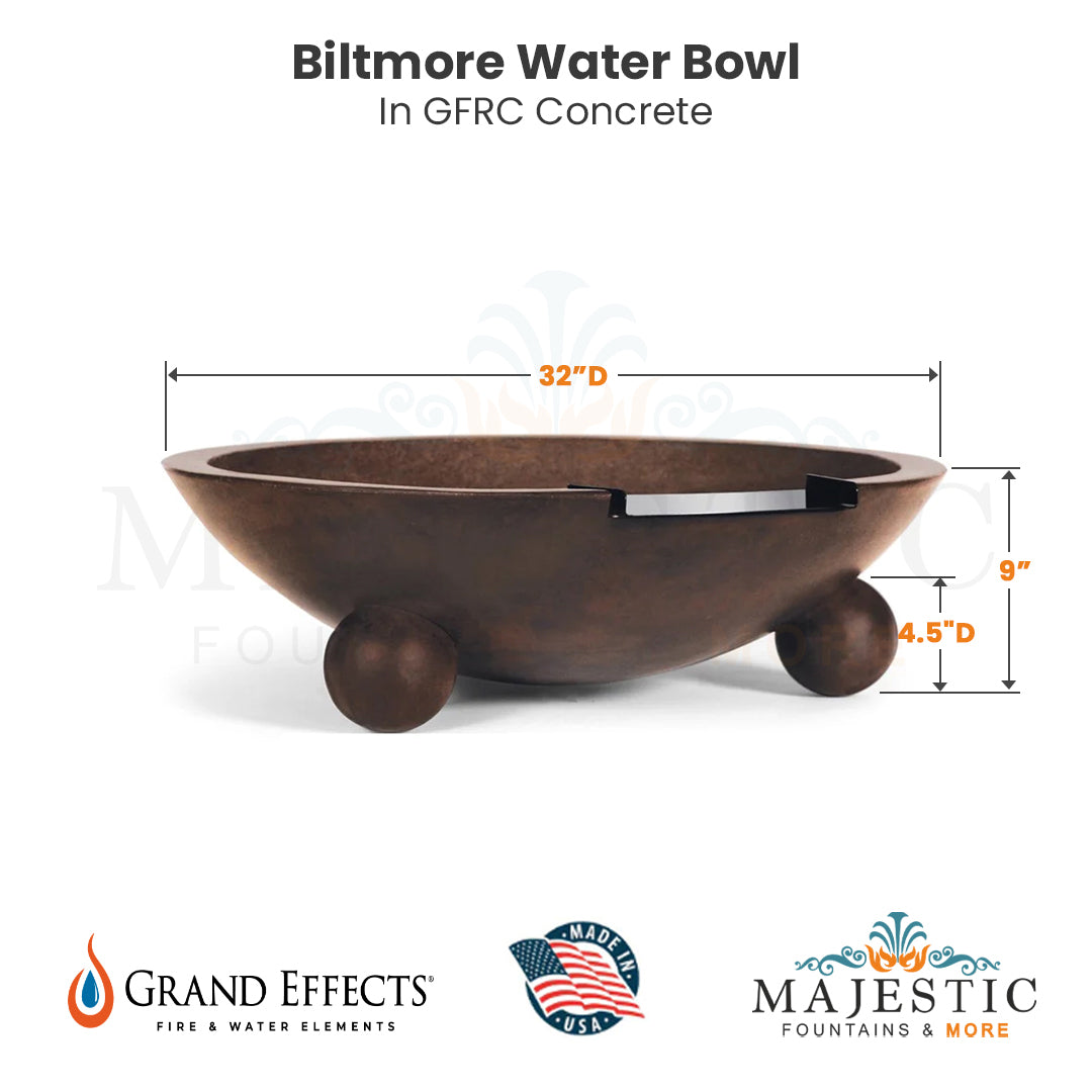 Biltmore GFRC Water Bowl  - Majestic Fountains