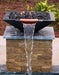 TessaRai Square Fire & Water Bowl in GFRC Concrete - Majestic Fountains