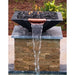 TessaRai Square Fire & Water Bowl in GFRC Concrete - Majestic Fountains