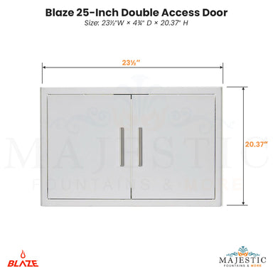 Blaze 25-Inch Double Access Door - Majestic Fountains