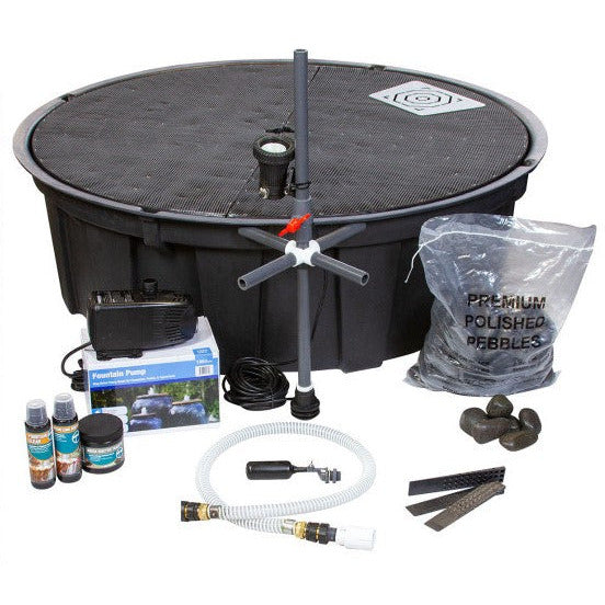 Clear Blue One of a Kind Single Vase Fountain Kit - FNT3682 - Majestic Fountains and More