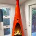 Bonfire 7ft. Tall Wood Burning Fire Sculpture Vent - Majestic Fountains