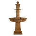 Bourdoux Cast Stone Outdoor Garden Fountain - Rustic Iron , Bronze or Concrete Spouts - 1594 - Majestic Fountains
