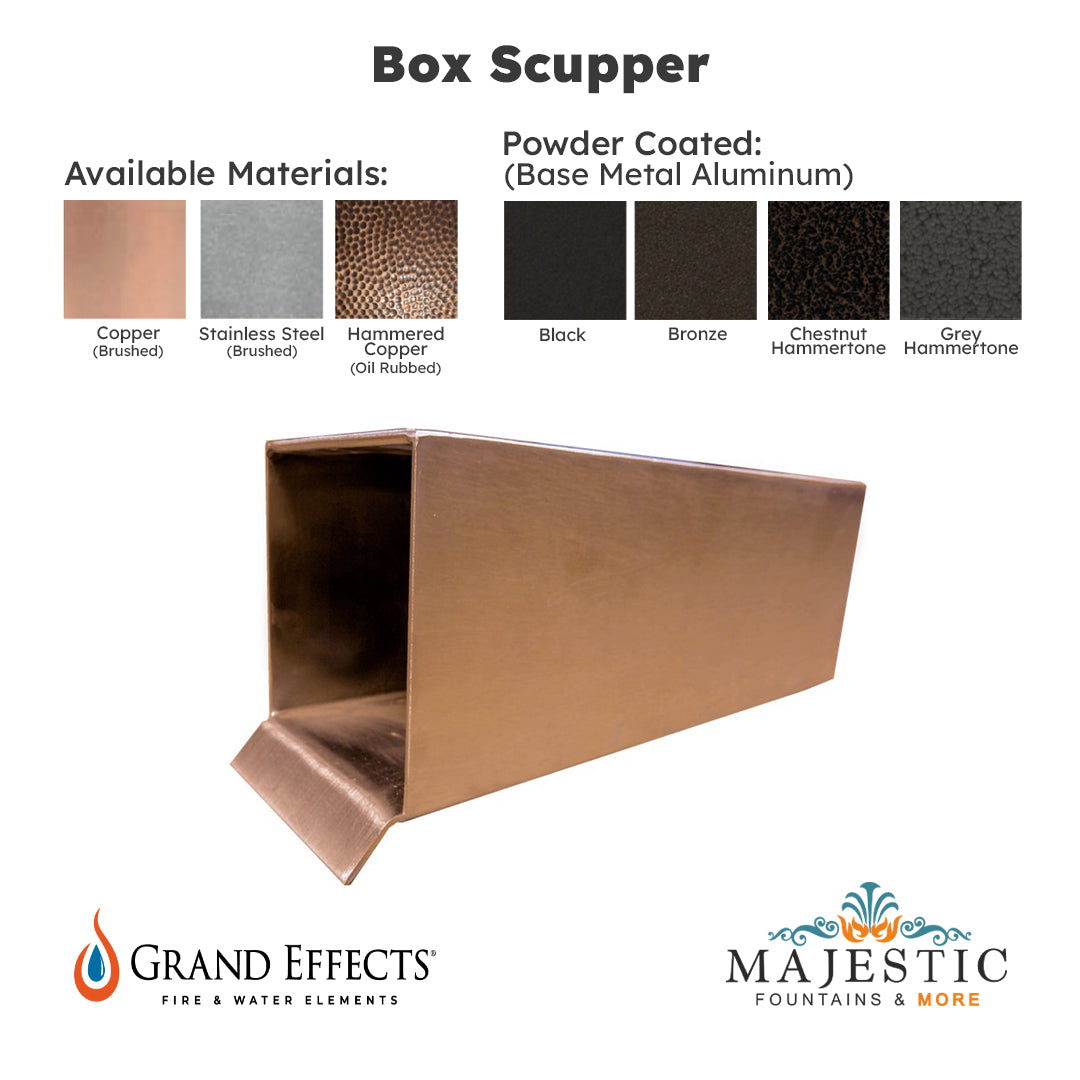 Box Scupper by Grand Effects - Majestic Fountains and More