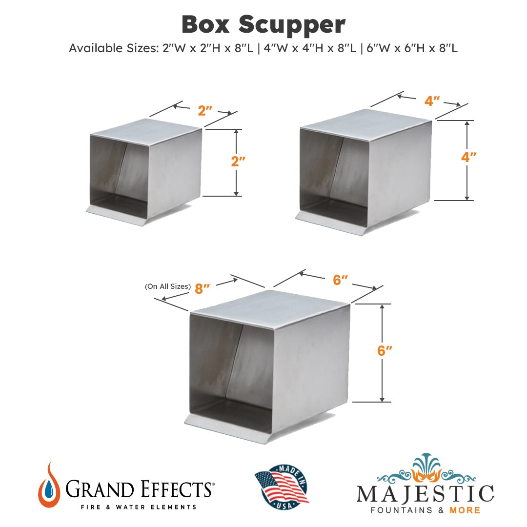 Box Scupper by Grand Effects Size - Majestic Fountains and More