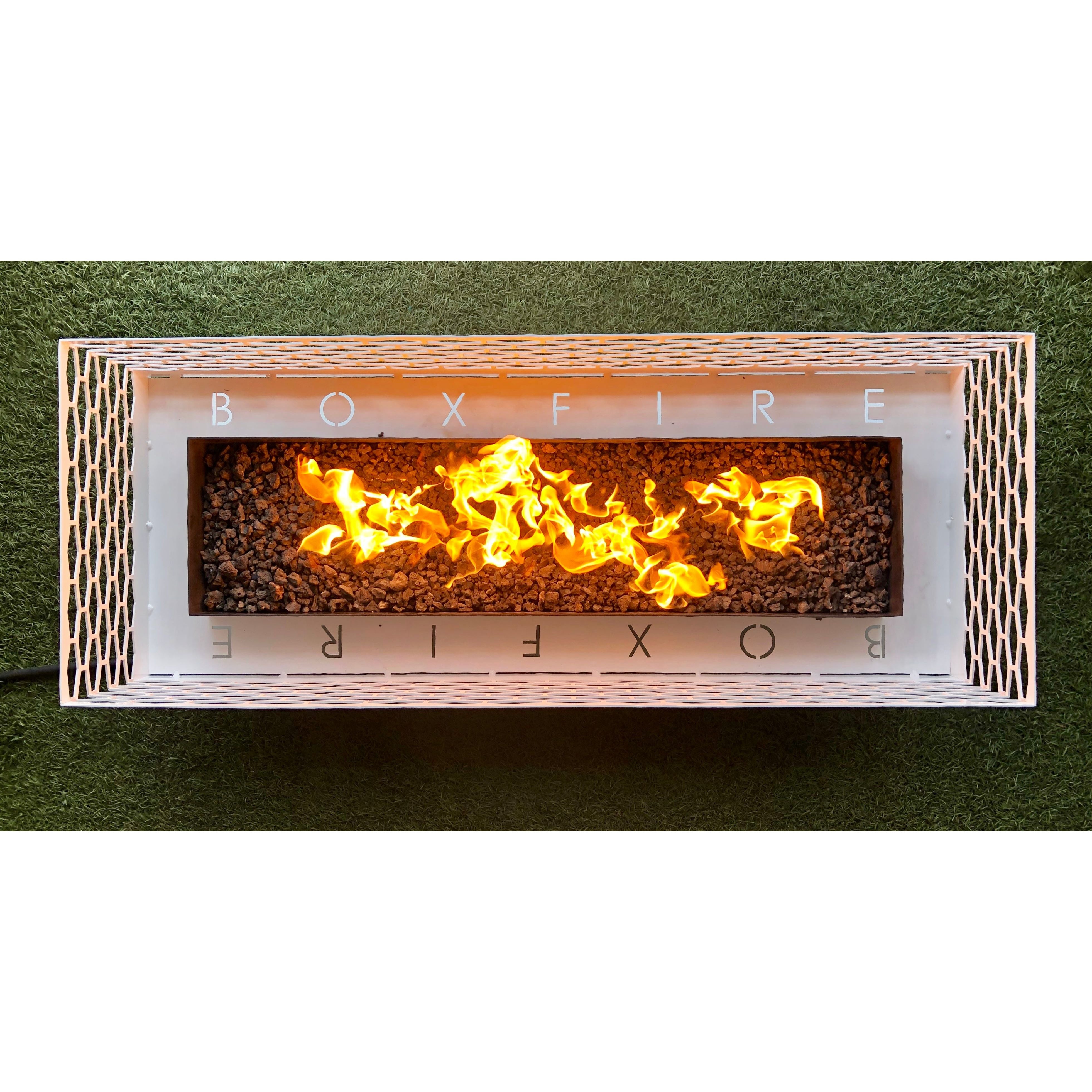 Boxfire Fire Pit Table in Powder Coated - Majestic Fountains and More