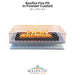 Boxfire Fire Pit in Powder Coated  - Majestic Fountains
