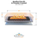 Boxfire Fire Pit in Powder Coated  - Majestic Fountains