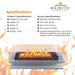 Boxfire Fire Pit in Powder Coated  - Majestic Fountains