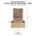 Brentwood Channel Outdoor Concrete Wall Fountain - #1826 & #1827 - Majestic Fountains