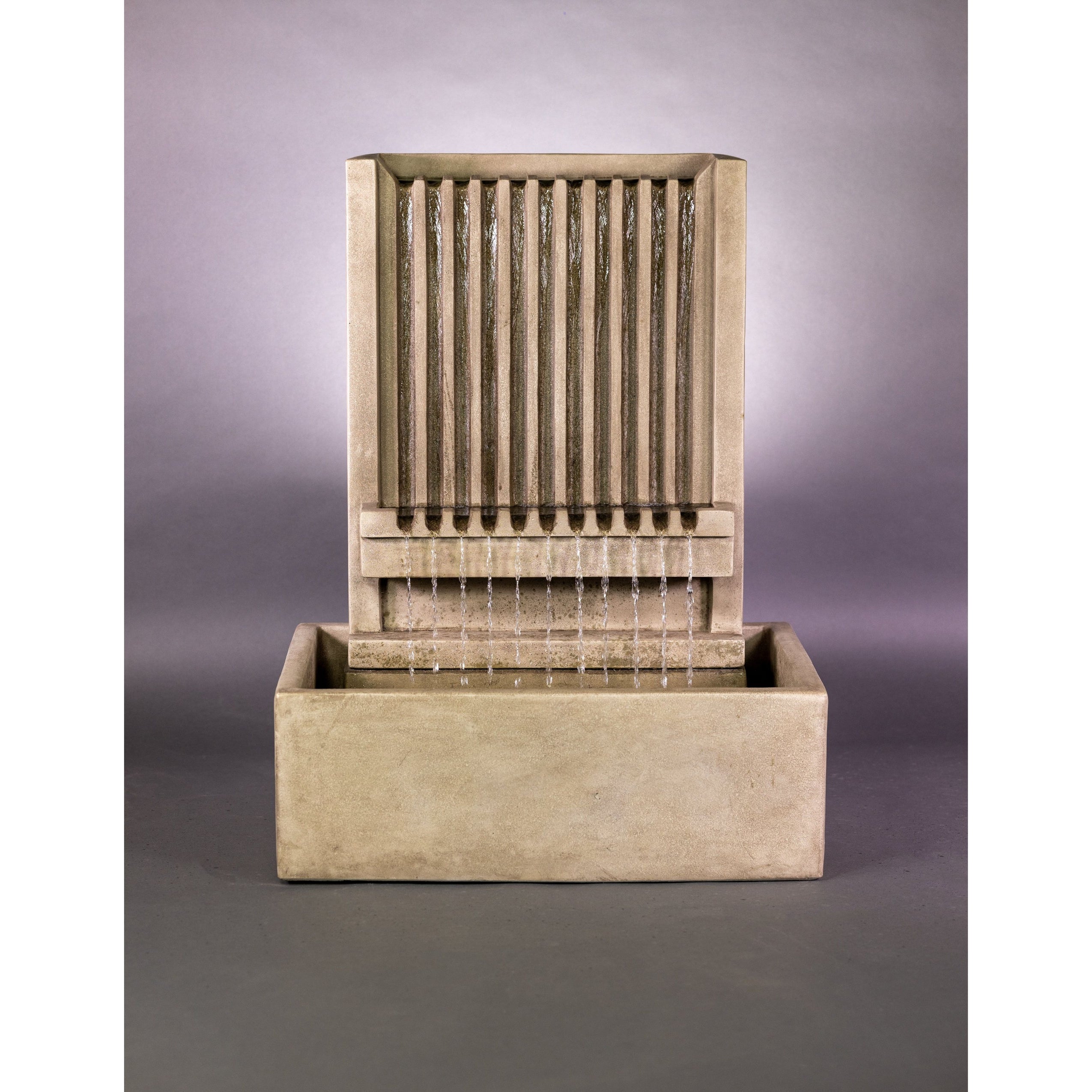 Brentwood Channel Outdoor Wall Fountain-1827-Majestic Fountains and More