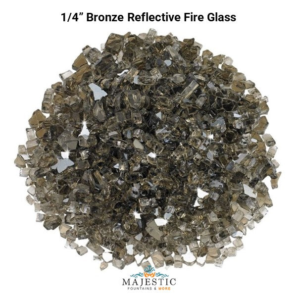 Bronze Reflective Fire Glass
