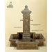Giannini Garden Bronze Marino Concrete Outdoor Courtyard Fountain With Basin - 1070 - Majestic Fountains