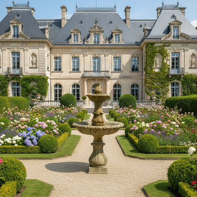 Calanthia Concrete 2 Tier Outdoor Garden Fountain - 1680-1681 - Majestic Fountains