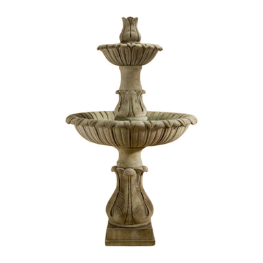 Calanthia Concrete 2 Tier Outdoor Garden Fountain - 1680-1681

