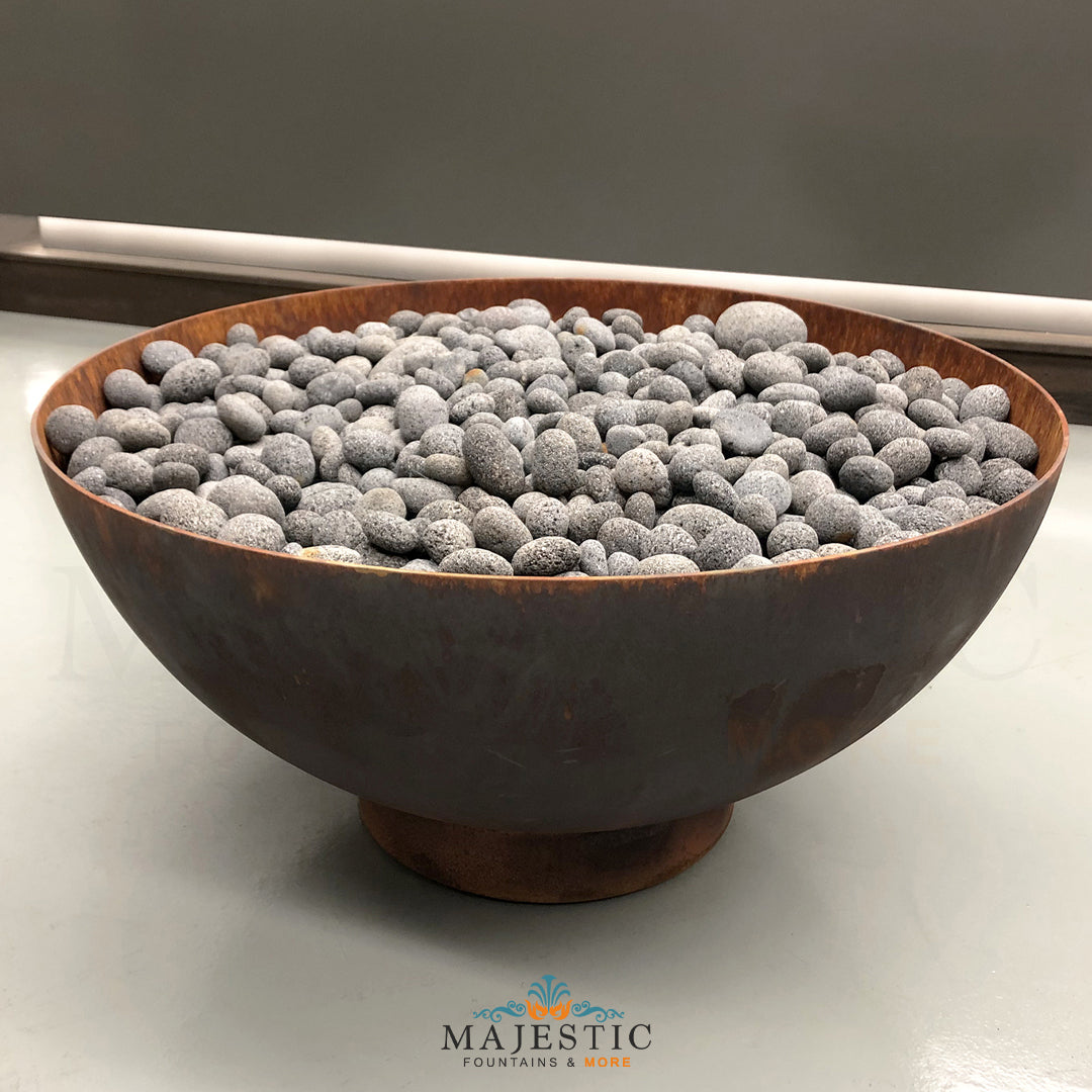 Caldo Fire Pit in Powder Coated Steel - Majestic Fountains