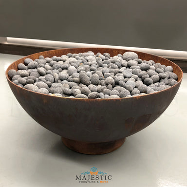 Caldo Fire Pit in Powder Coated Steel - Majestic Fountains