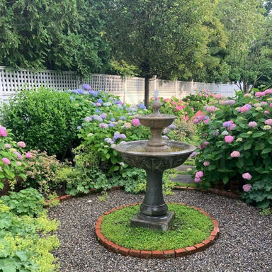 Campania Acanthus Two Tiered Fountain in Cast Stone FT-191 - Majestic Fountains