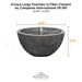 Campania Arroyo Large Fountain in Fiber Cement 93-301 - Majestic Fountains
