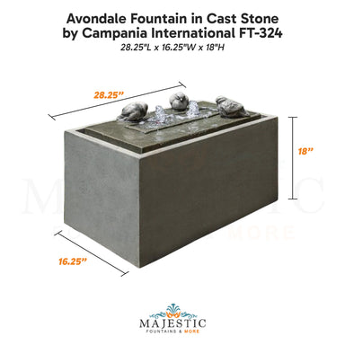 Campania Avondale Fountain in Cast Stone FT-324 - Majestic Fountains.jpg