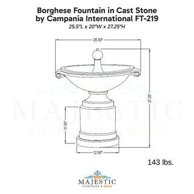 Campania Borghese Fountain in Cast Stone FT-219 - Majestic Fountains.jpg