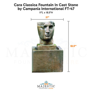 Campania Cara Classica Fountain In Cast Stone FT-47 - Majestic Fountains