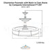 Campania Charleston Fountain with Basin in Cast Stone FT-257 - Majestic Fountains