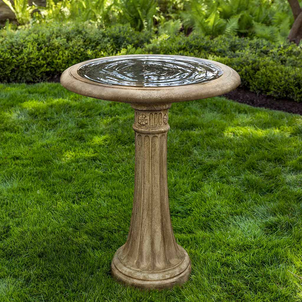 Campania Chestnut Hill Birdbath in Cast Stone B-050