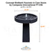 Campania Concept Birdbath Fountain in Cast Stone FT-336 - Majestic Fountains