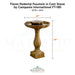 Campania Flores Pedestal Fountain in Cast Stone FT-180 - Majestic Fountains