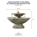 Campania Jensen Fountain in Cast Stone FT-221 - Majestic Fountains
