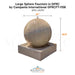 Campania Large Sphere Fountain in GFRC GFRCFT-1106 - Majestic Fountains