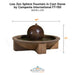 Campania Low Zen Sphere Fountain in Cast Stone FT-150 - Majestic Fountains