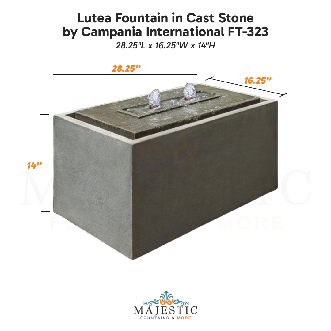 Campania Lutea Fountain in Cast Stone FT-323 - Majestic Fountains