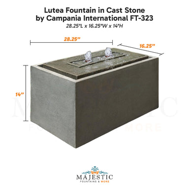 Campania Lutea Fountain in Cast Stone FT-323 - Majestic Fountains