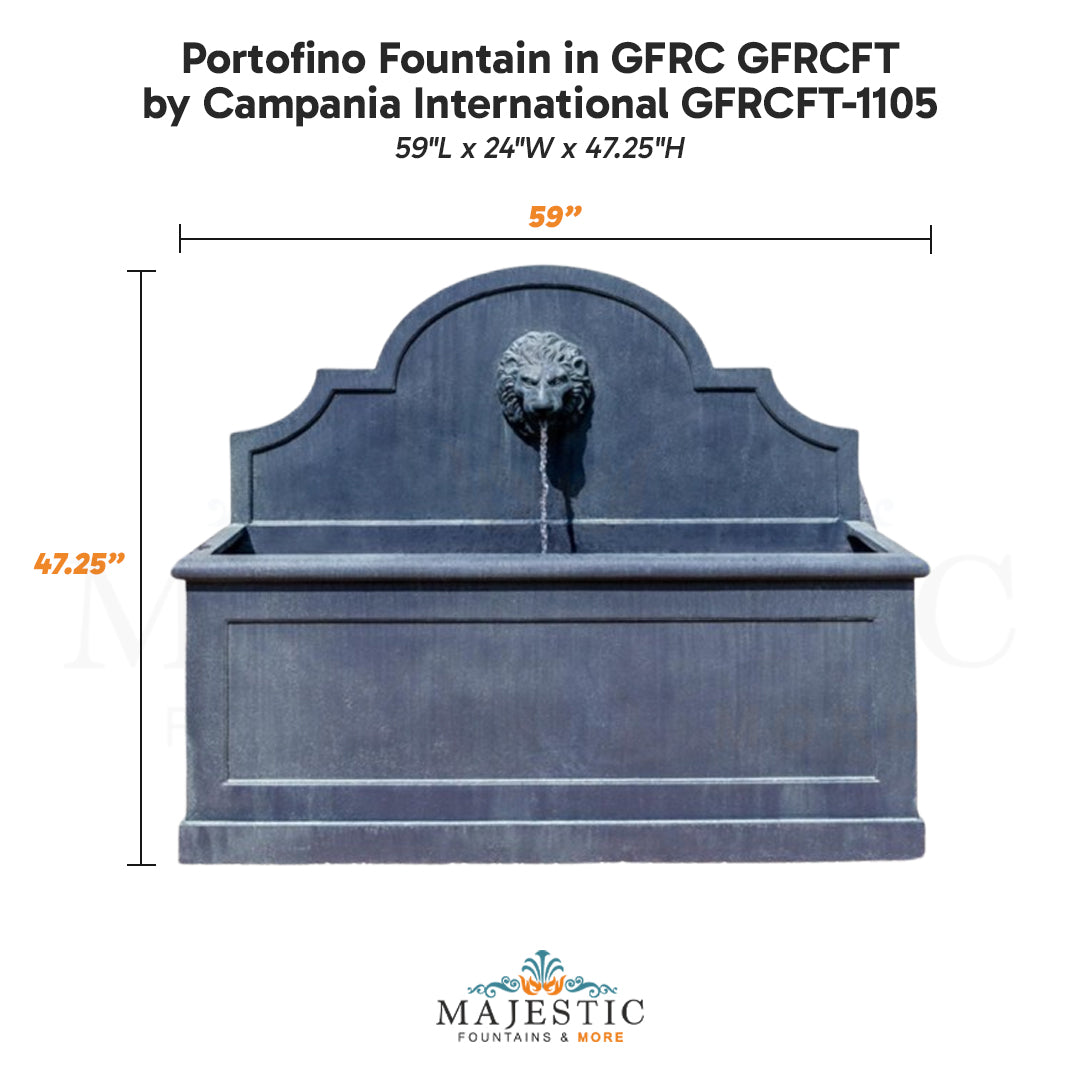 Campania Portofino Fountain in GFRC GFRCFT-1105 - Majestic Fountains