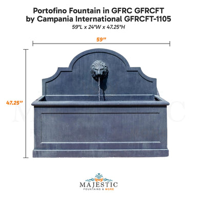 Campania Portofino Fountain in GFRC GFRCFT-1105 - Majestic Fountains