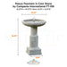 Campania Powys Fountain in Cast Stone FT-106 - Majestic Fountains