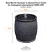 Campania Rain Barrel Fountain in Glazed Terra Cotta 8265-4101 - Majestic Fountains