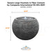 Campania Sonora Large Fountain in Fiber Cement 93-304-8201 - Majestic Fountains