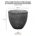 Campania Stone Ledge Fountain in Fiber Cement 93-302-8201 - Majestic Fountains