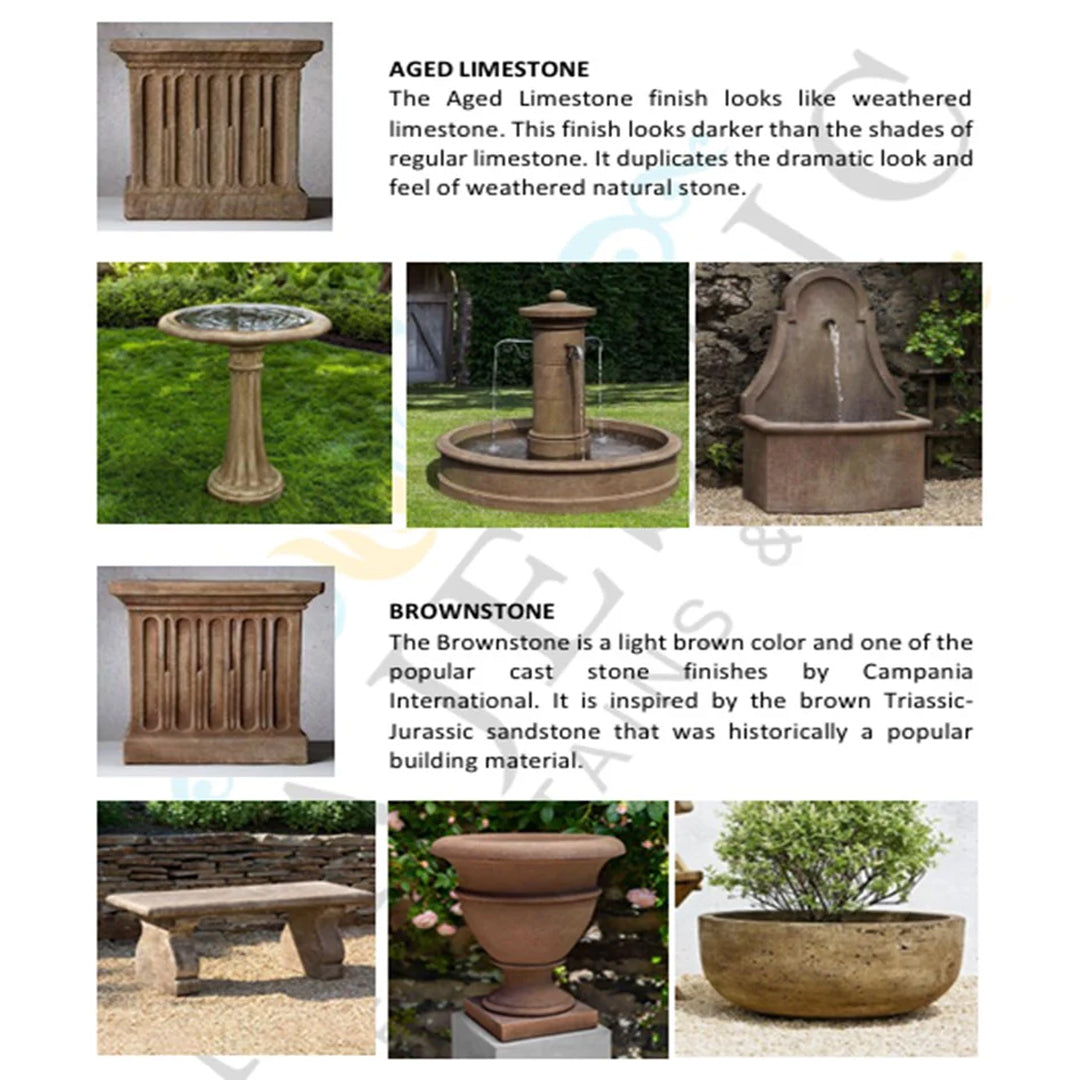 Campania Cast Stone Color Sample Tiles