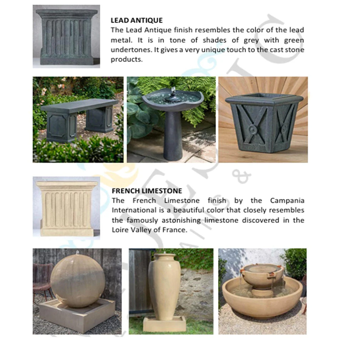 Campania Cast Stone Color Sample Tiles
