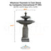 Campania Westover Fountain in Cast Stone FT-304 - Majestic Fountains