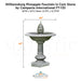 Campania Williamsburg Pineapple Fountain in Cast Stone FT-133 - Majestic Fountains