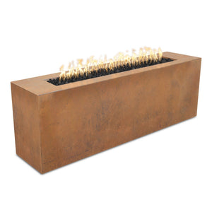 TOP Fires Carmen Rectangle Fire Pit in Corten Steel by The Outdoor Plus - Majestic Fountains