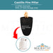 Castillo Fire Pillar in GFRC Concrete - Majestic Fountains