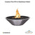 Cazlon Fire Pit in Stainless Steel - Majestic Fountains