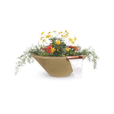 TOP Fires Cazo Planter & Water Bowl in GFRC Concrete by The Outdoor Plus - Majestic Fountains