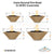 Cazo Round Fire Bowl in GFRC Concrete - Majestic Fountains